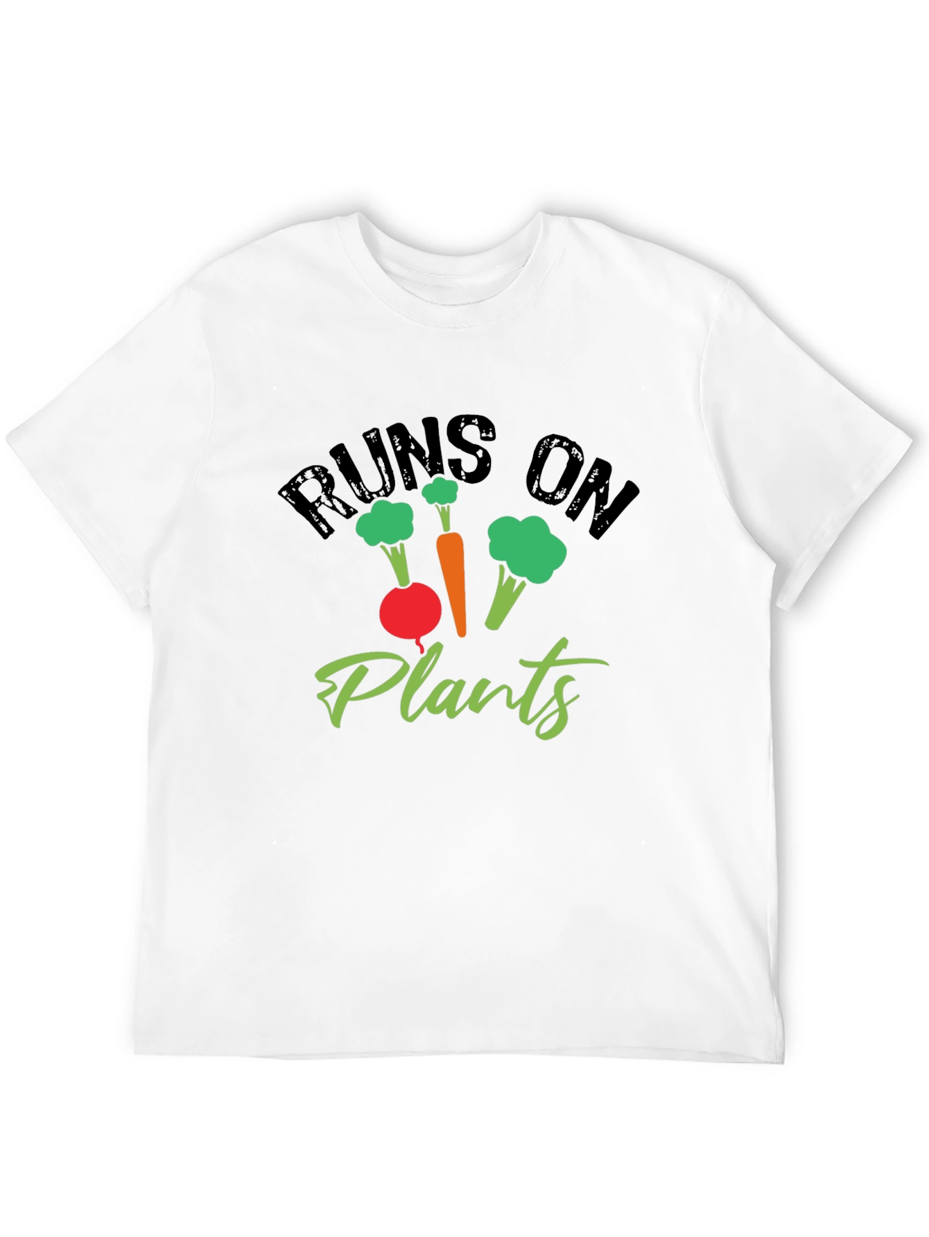Runs on Plants Graphic Tee - Vegan Friendly