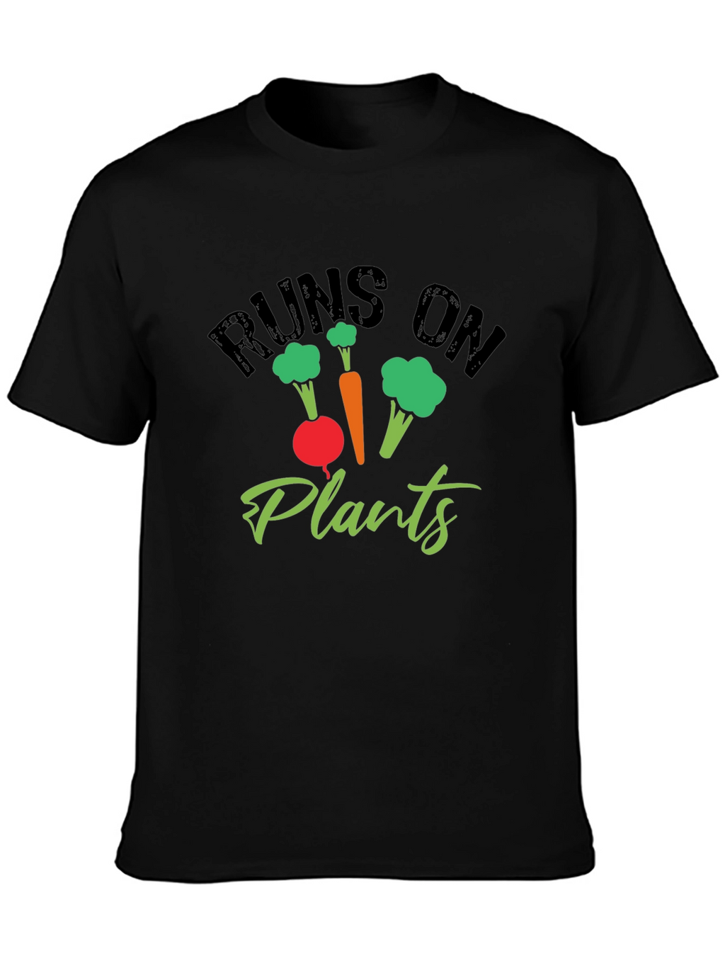 Runs on Plants Graphic Tee - Vegan Friendly