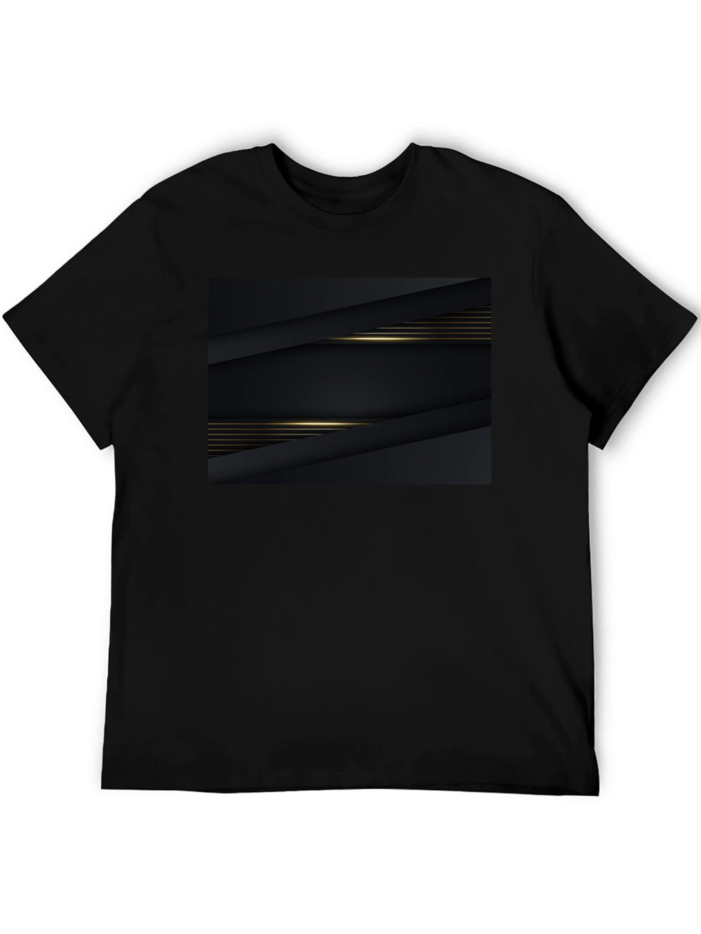 Sleek Black Graphic Tee - Modern Style