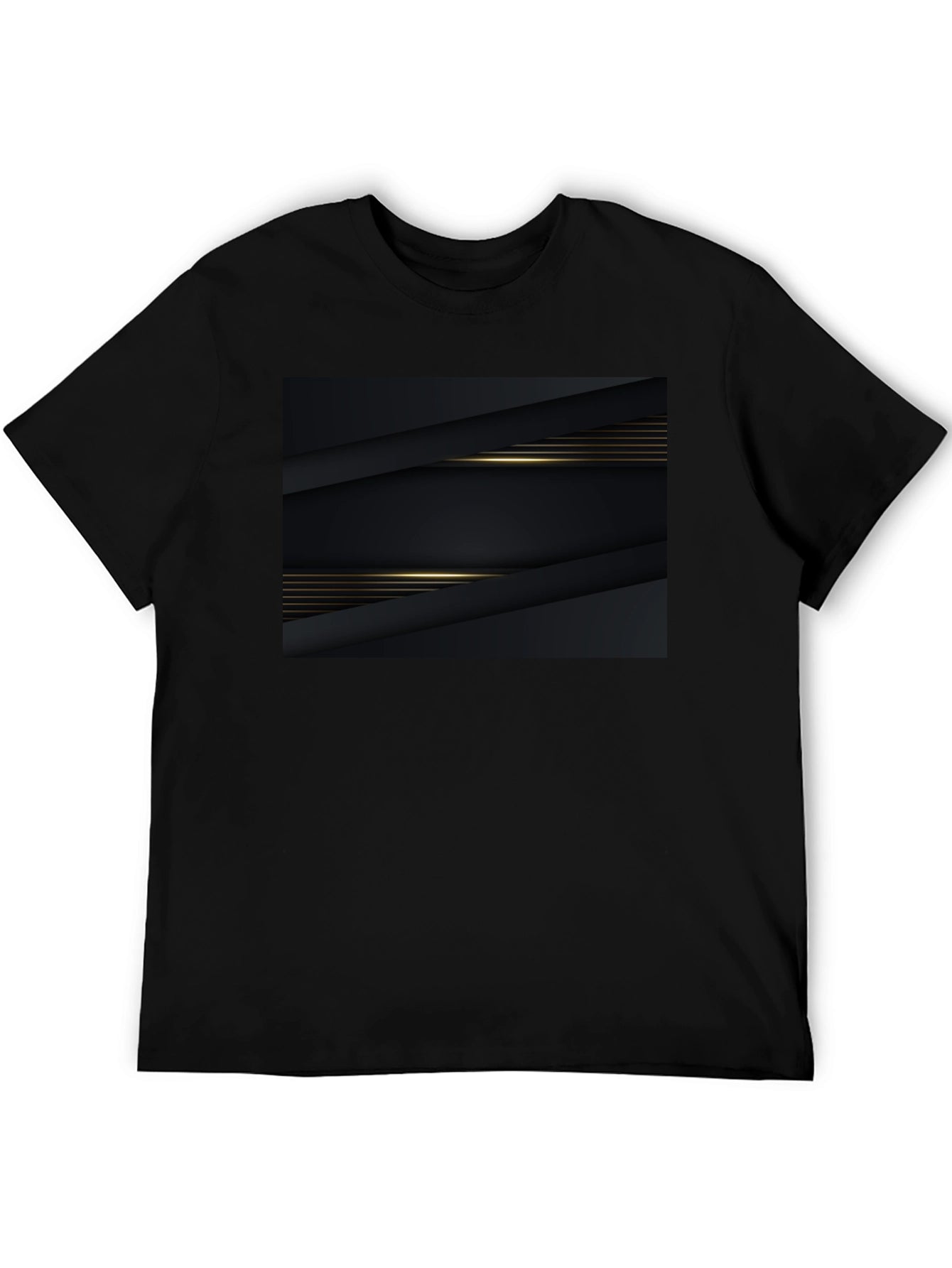Sleek Black Graphic Tee - Modern Style