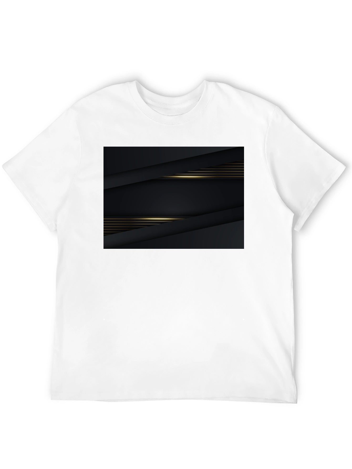 Sleek Black Graphic Tee - Modern Style