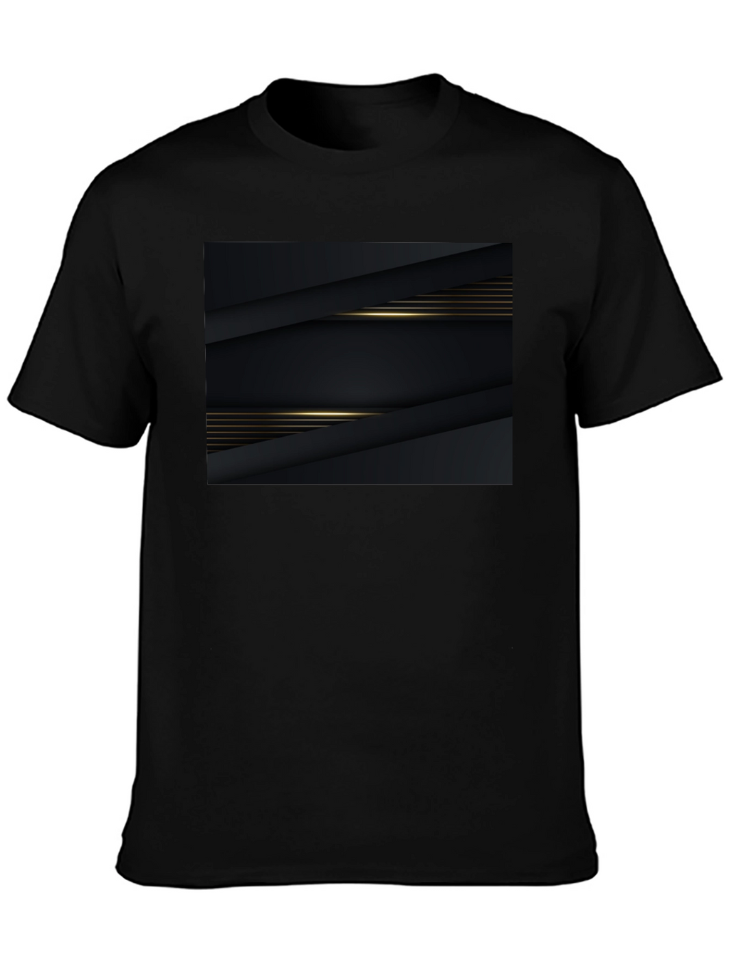 Sleek Black Graphic Tee - Modern Style