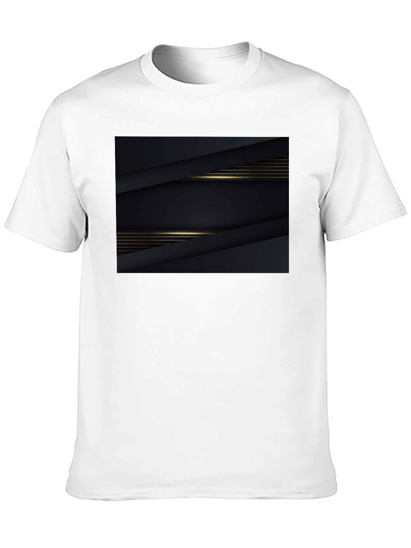 Sleek Black Graphic Tee - Modern Style