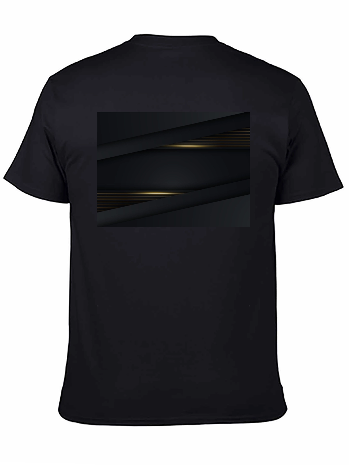 Sleek Black Graphic Tee - Modern Style