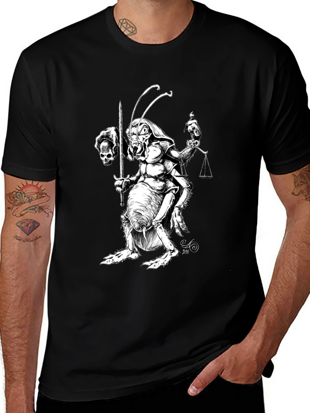 Insect Justice T-Shirt - Black Graphic Tee