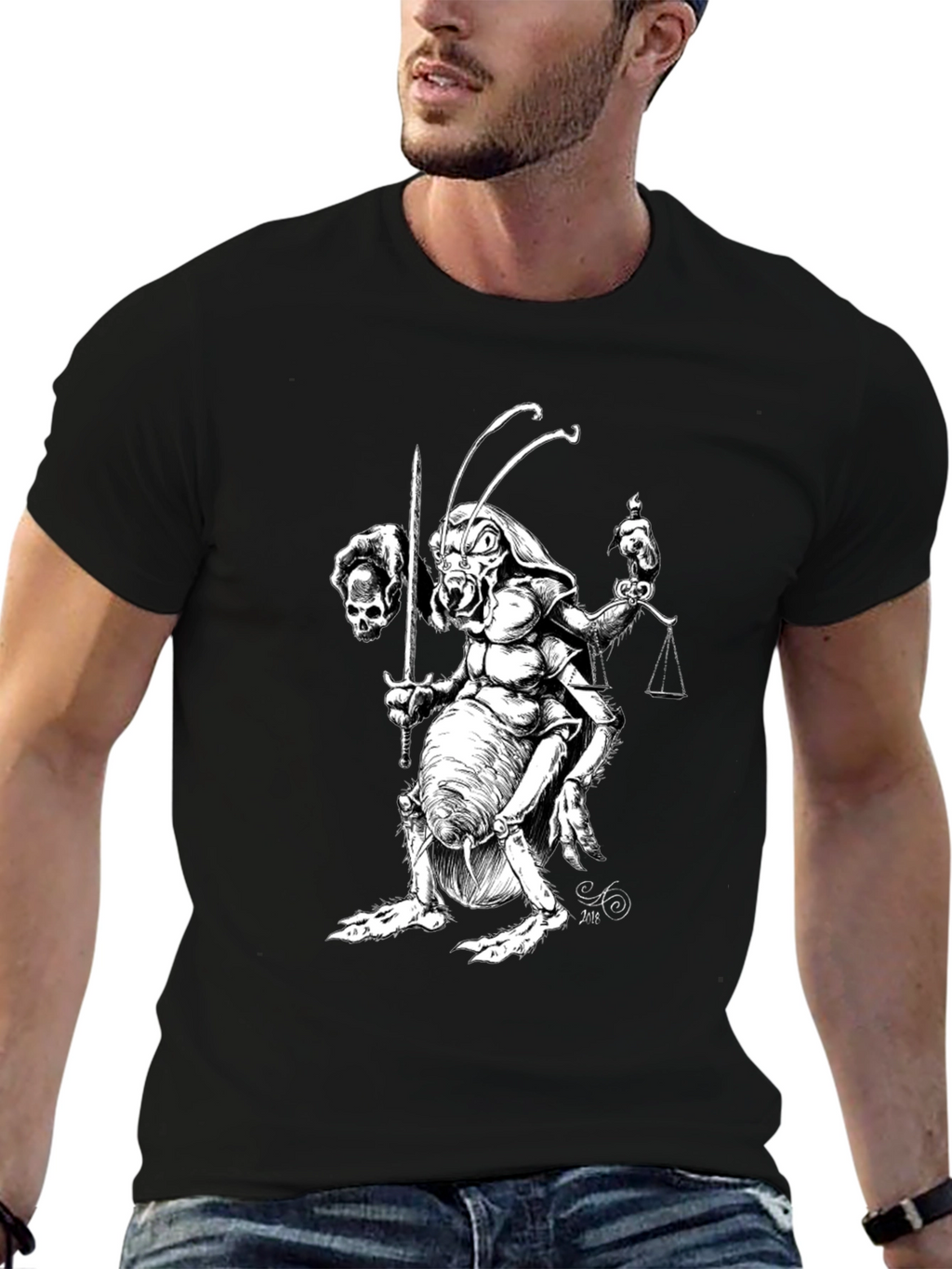 Insect Justice T-Shirt - Black Graphic Tee