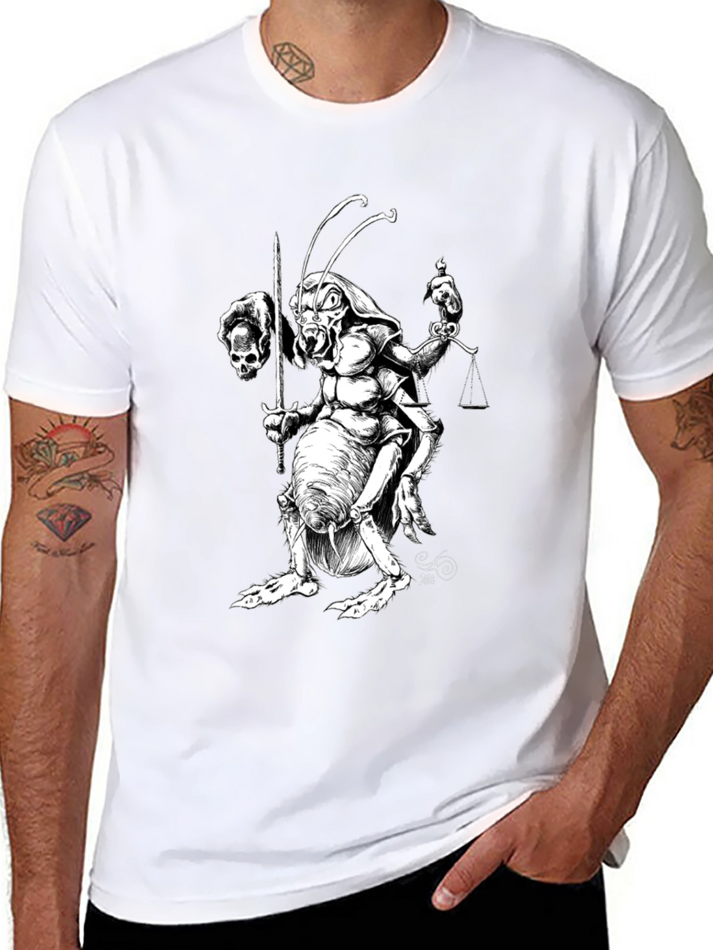 Insect Justice T-Shirt - Black Graphic Tee