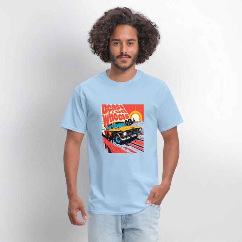 Beast on wheels hot road cars comic design