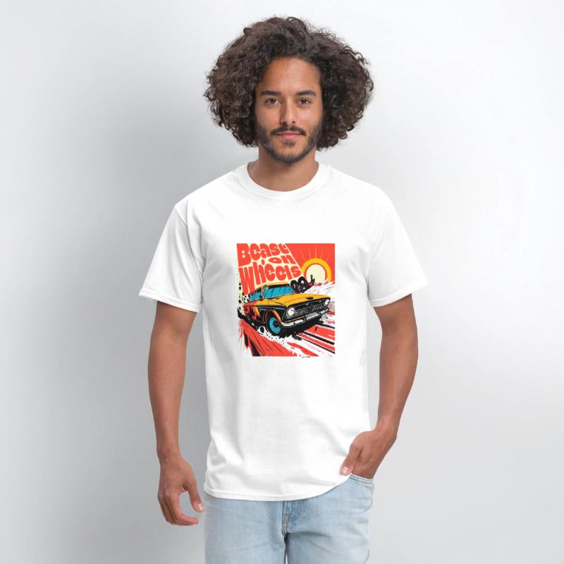 Beast on wheels hot road cars comic design