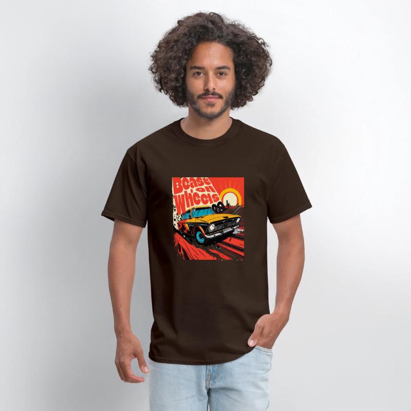 Beast on wheels hot road cars comic design