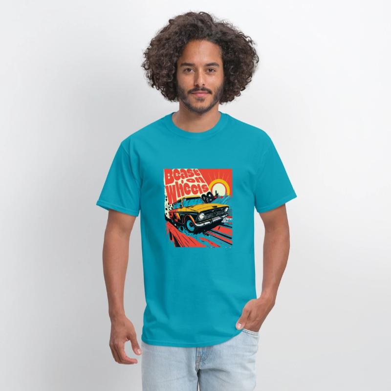 Beast on wheels hot road cars comic design