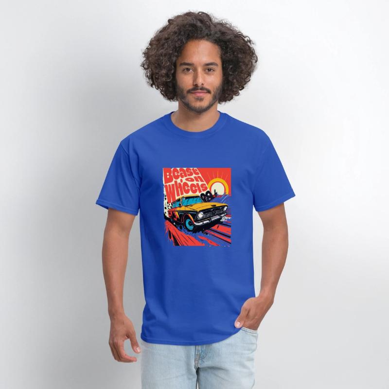Beast on wheels hot road cars comic design