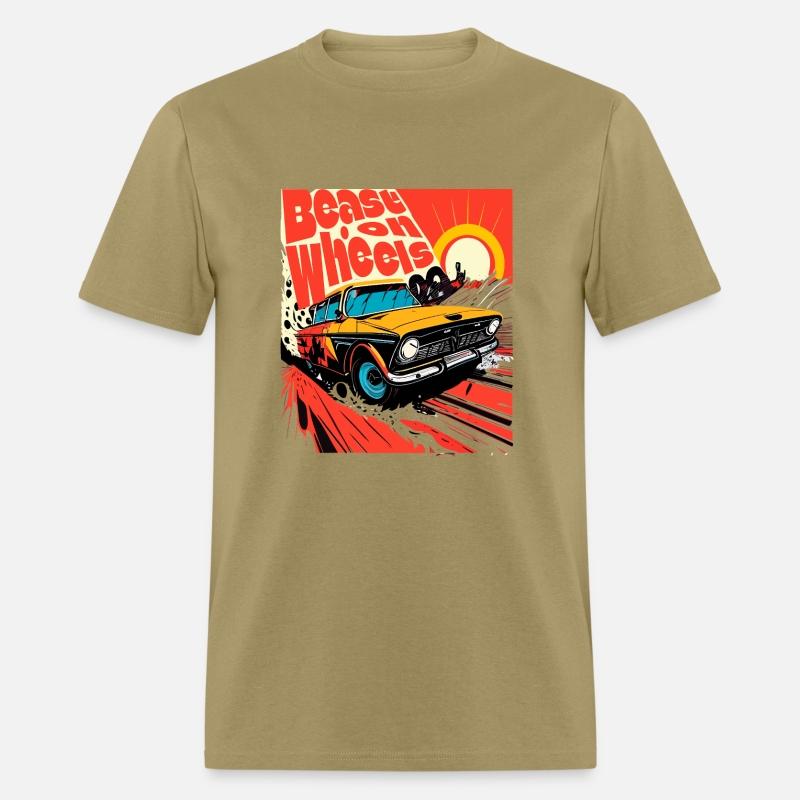 Beast on wheels hot road cars comic design