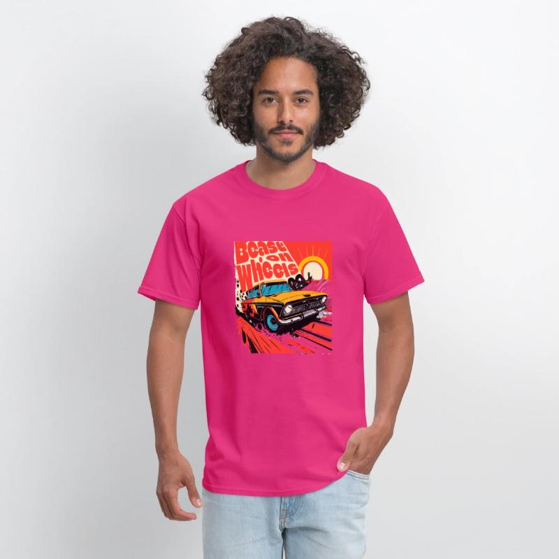 Beast on wheels hot road cars comic design