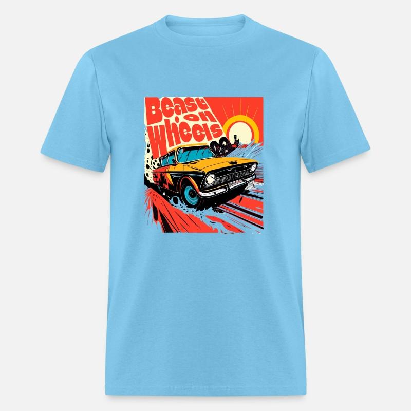 Beast on wheels hot road cars comic design