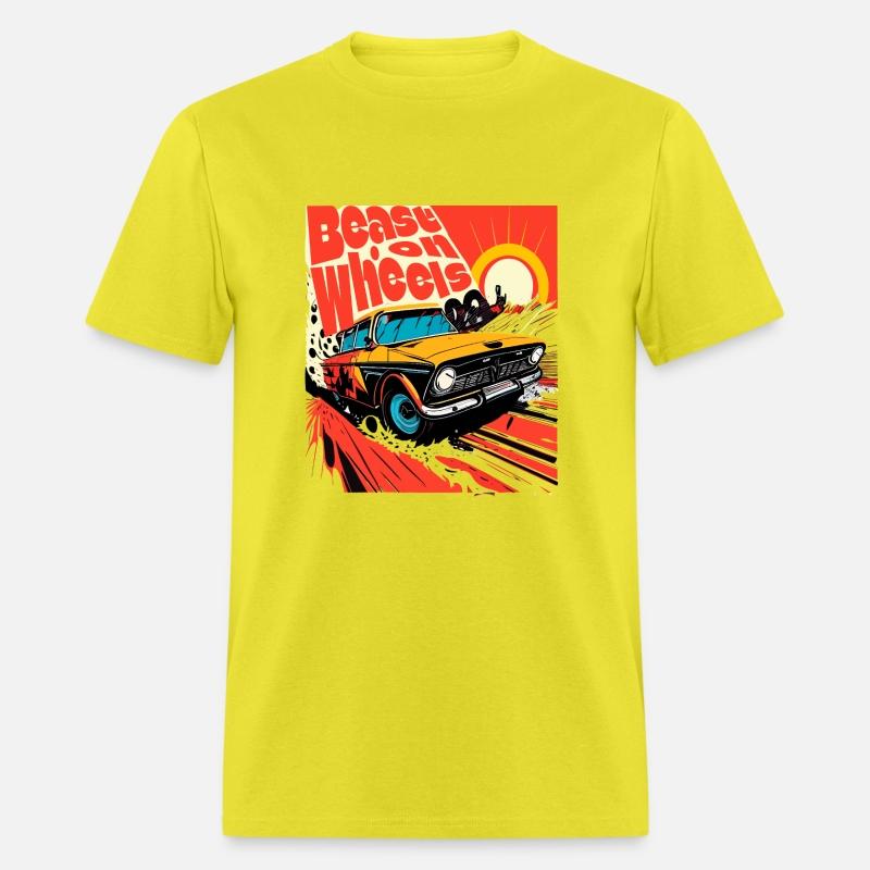 Beast on wheels hot road cars comic design