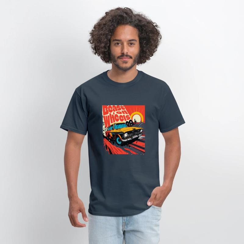 Beast on wheels hot road cars comic design