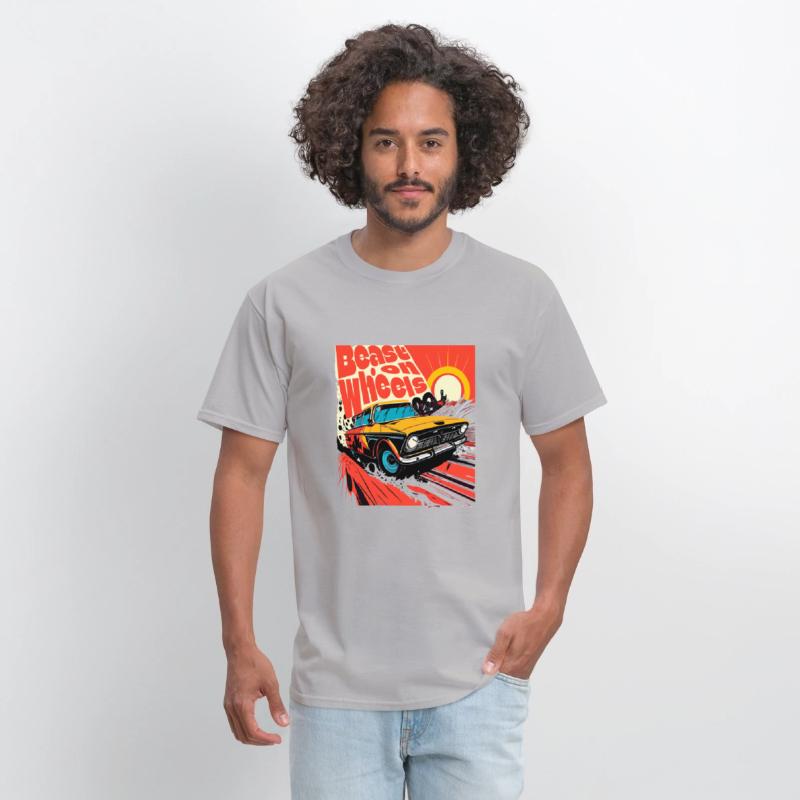 Beast on wheels hot road cars comic design