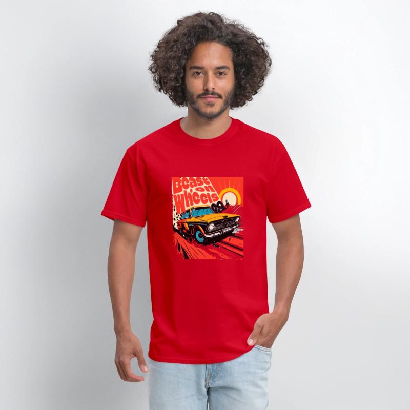 Beast on wheels hot road cars comic design