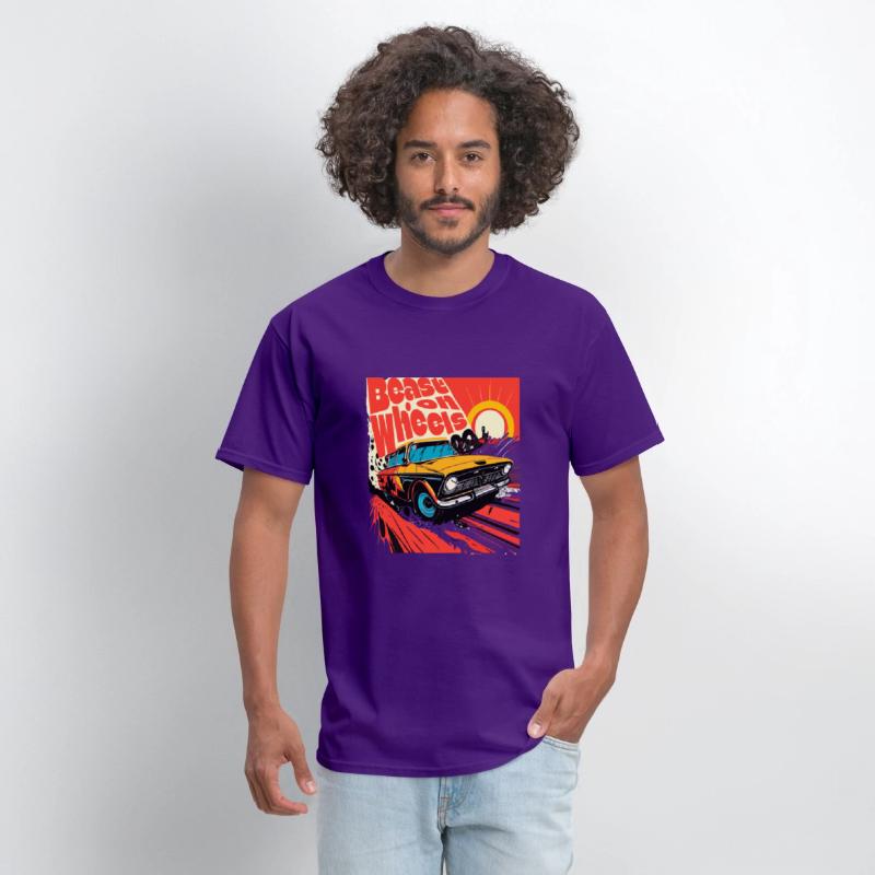 Beast on wheels hot road cars comic design