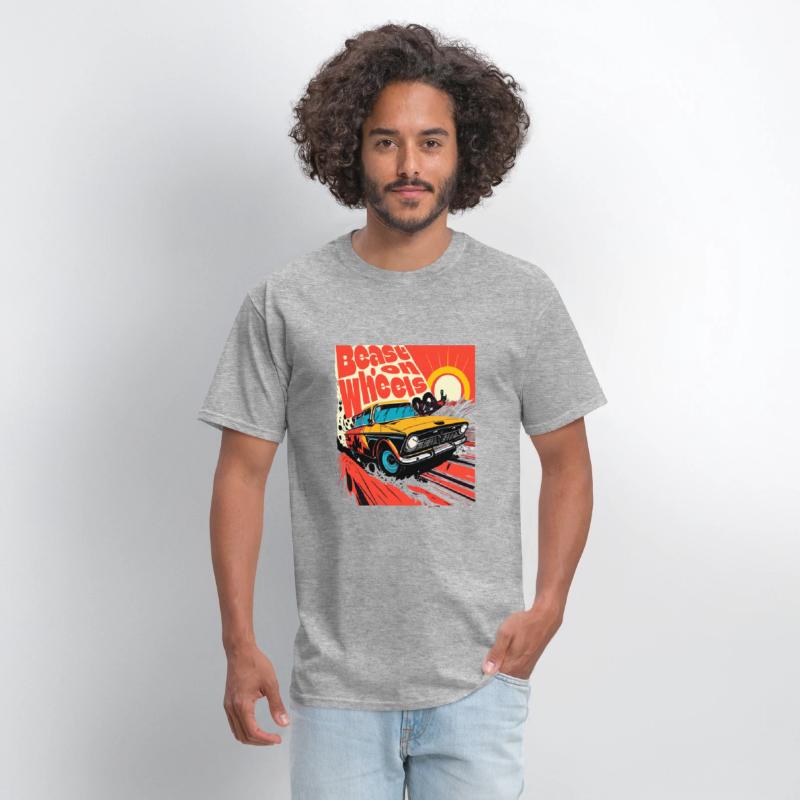 Beast on wheels hot road cars comic design