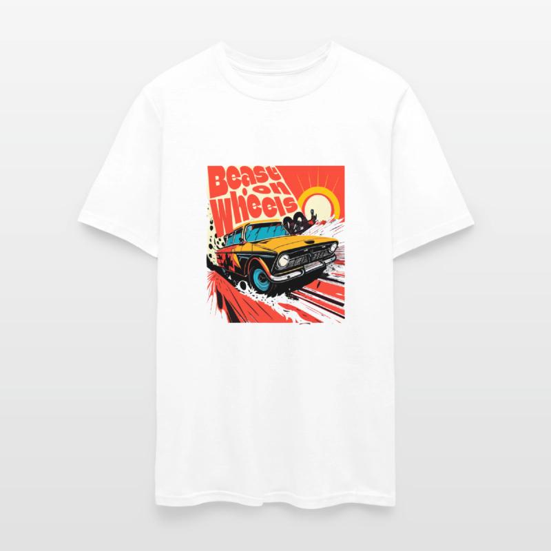 Beast on wheels hot road cars comic design