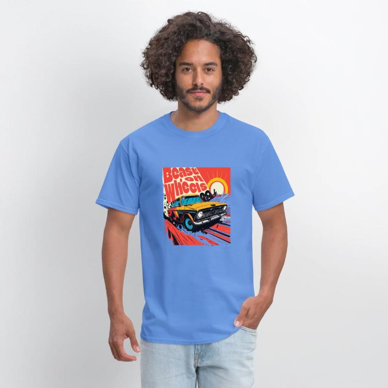 Beast on wheels hot road cars comic design