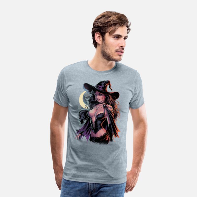 Beautiful Witch Enchanting Moonlit Night