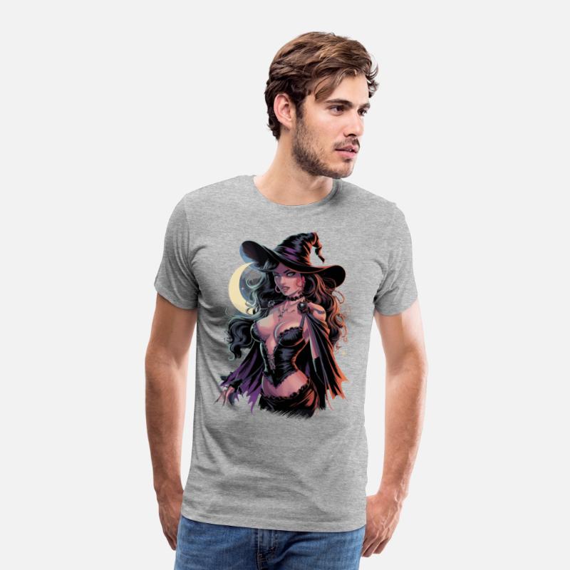 Beautiful Witch Enchanting Moonlit Night