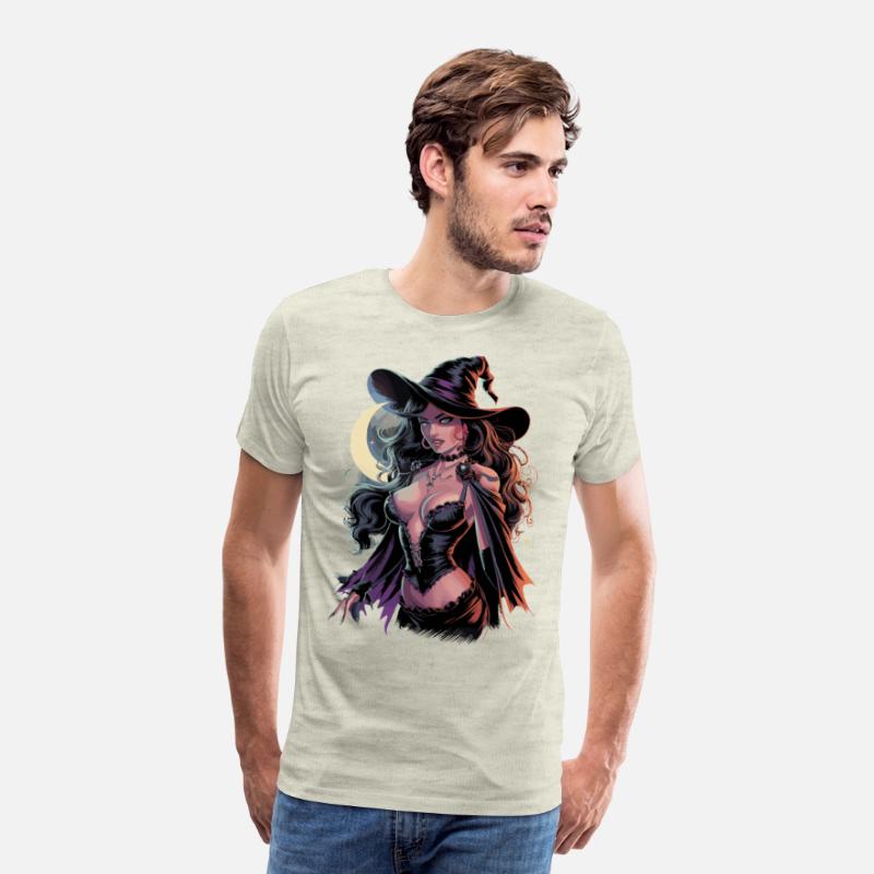 Beautiful Witch Enchanting Moonlit Night