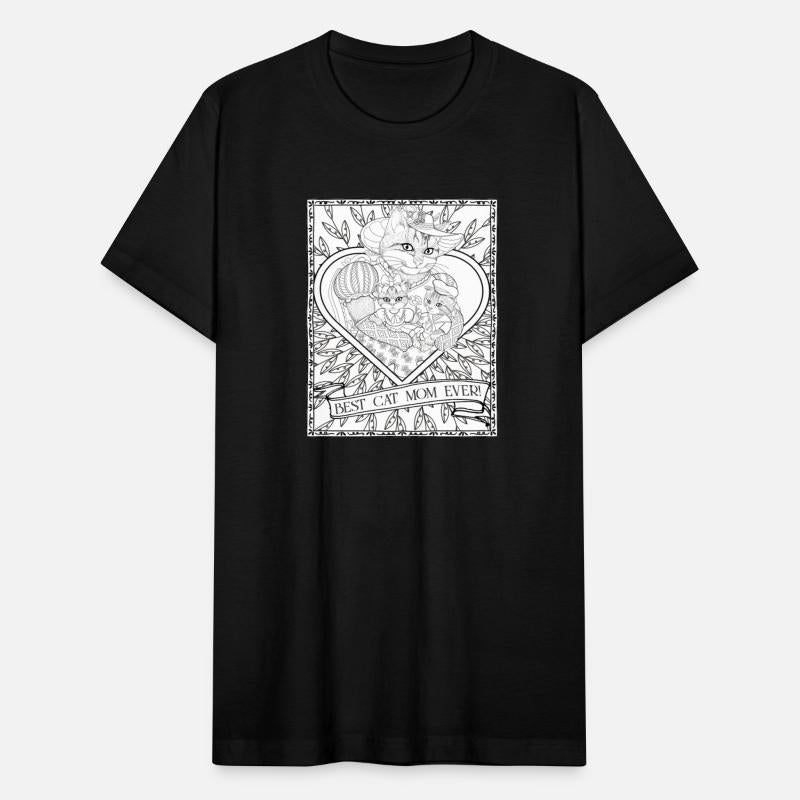 Best Cat Mom Ever Vintage Mamma & Kittens Birthday