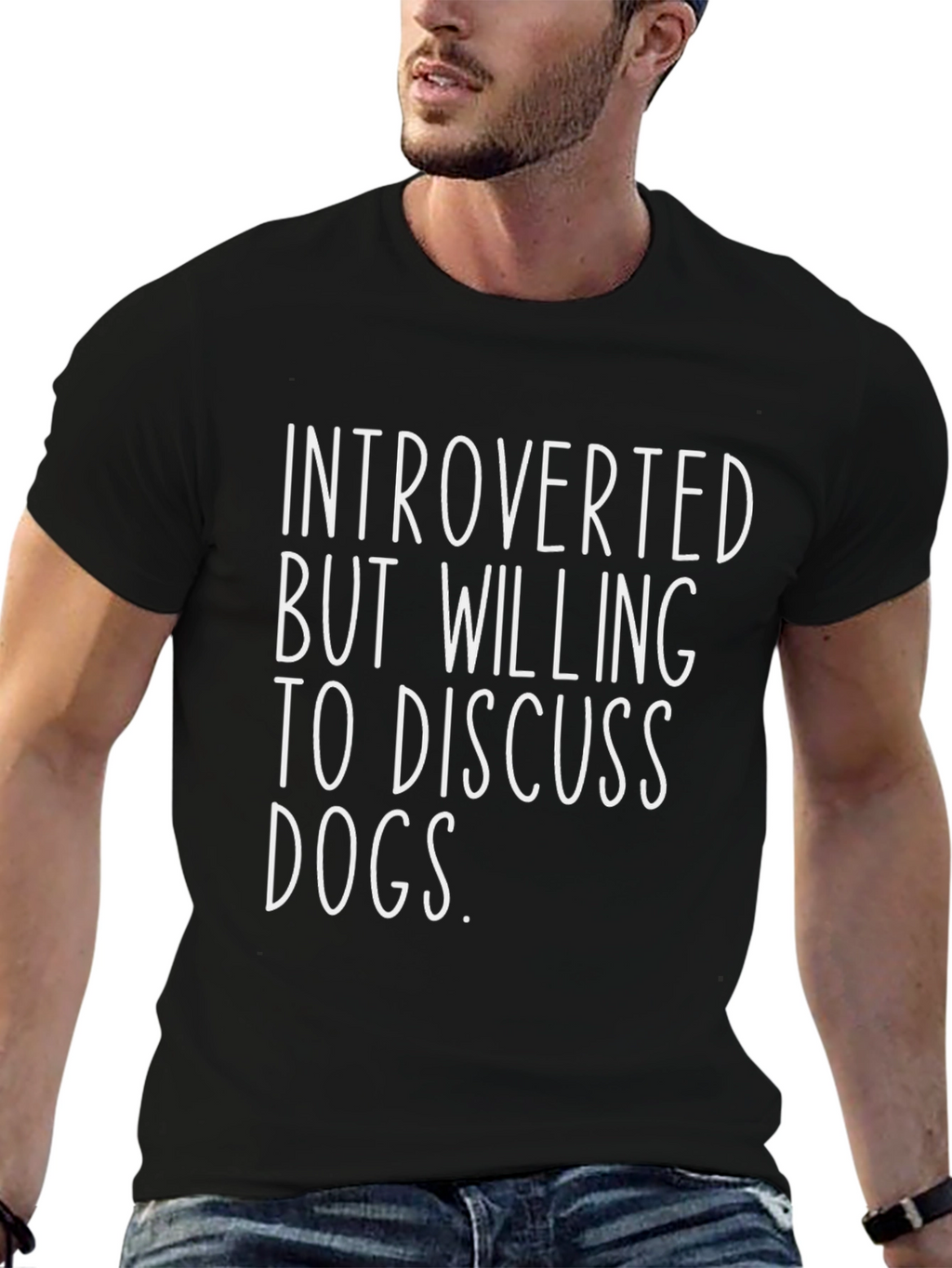 Introverted Dog Lover Graphic Tee