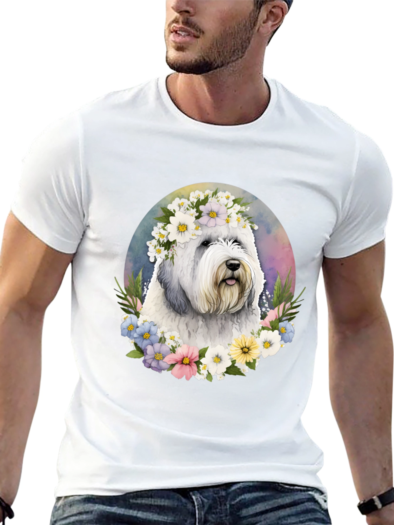 Dog with Flower Crown T-Shirt