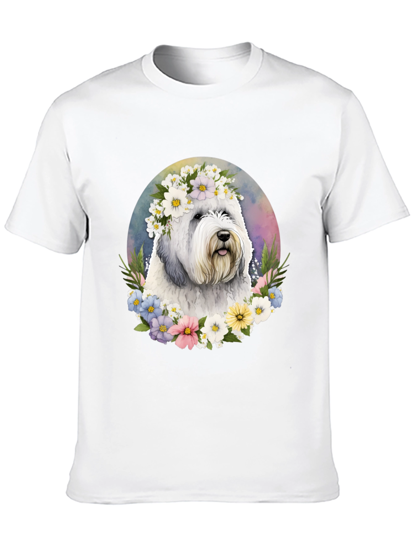 Dog with Flower Crown T-Shirt