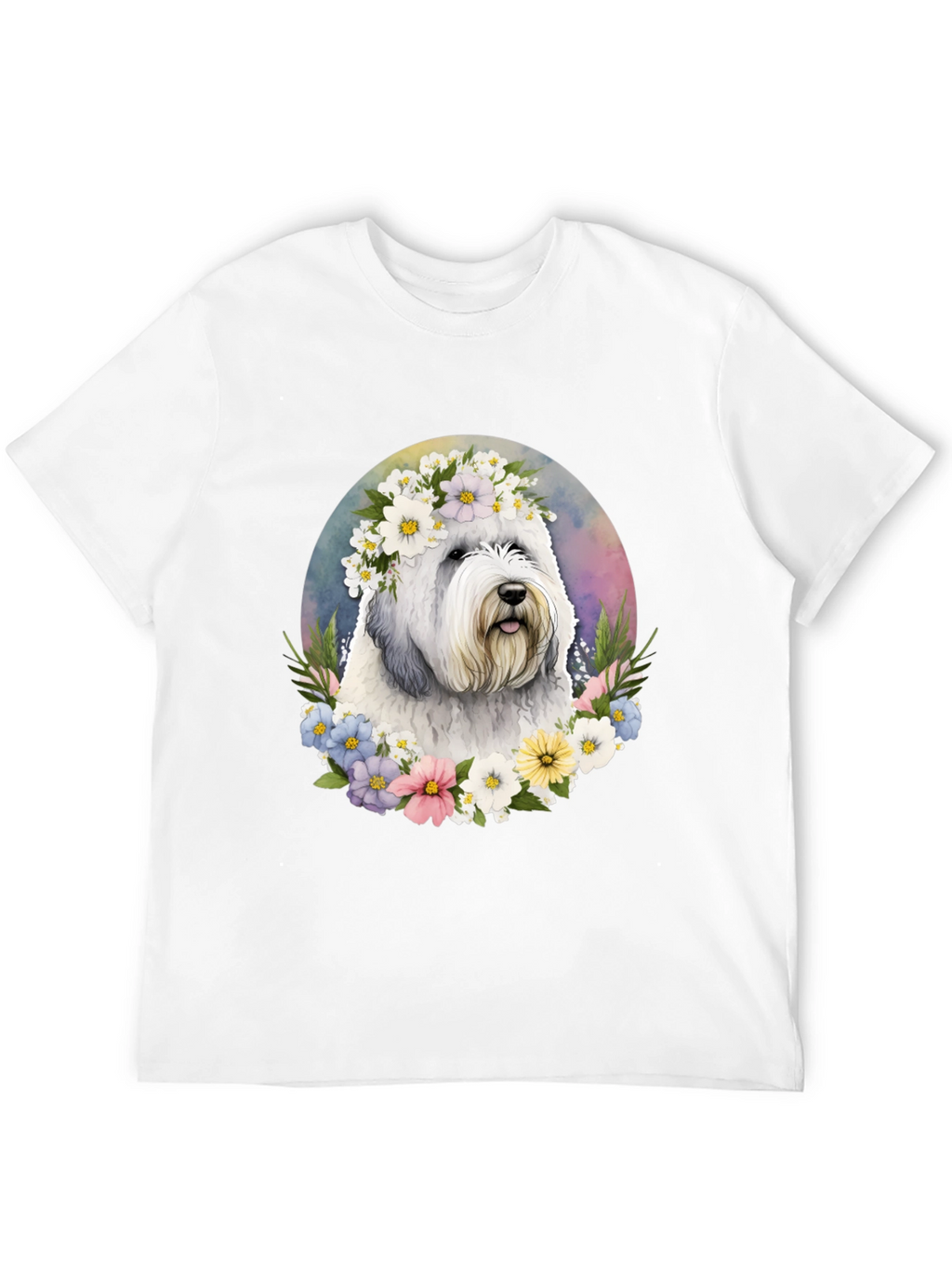 Dog with Flower Crown T-Shirt