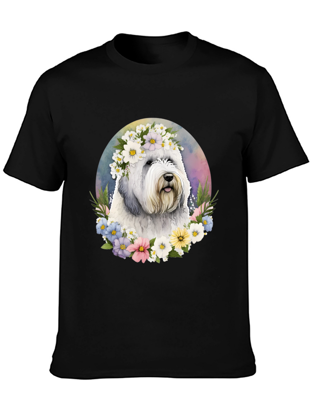 Dog with Flower Crown T-Shirt