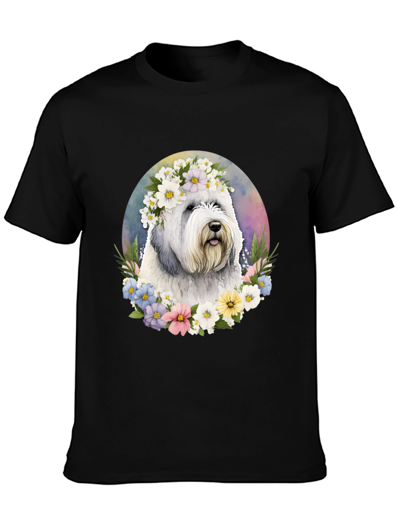 Dog with Flower Crown T-Shirt
