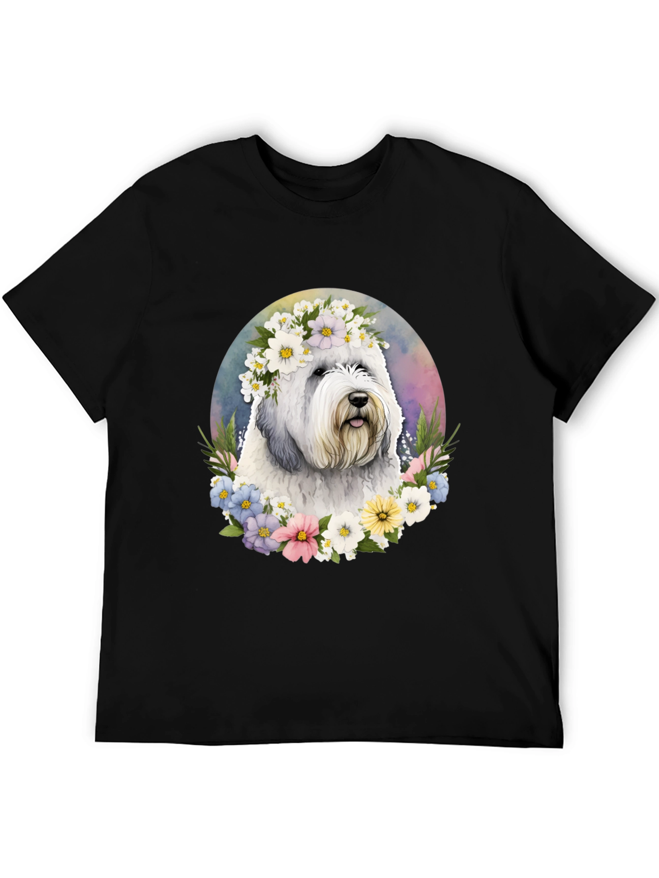 Dog with Flower Crown T-Shirt