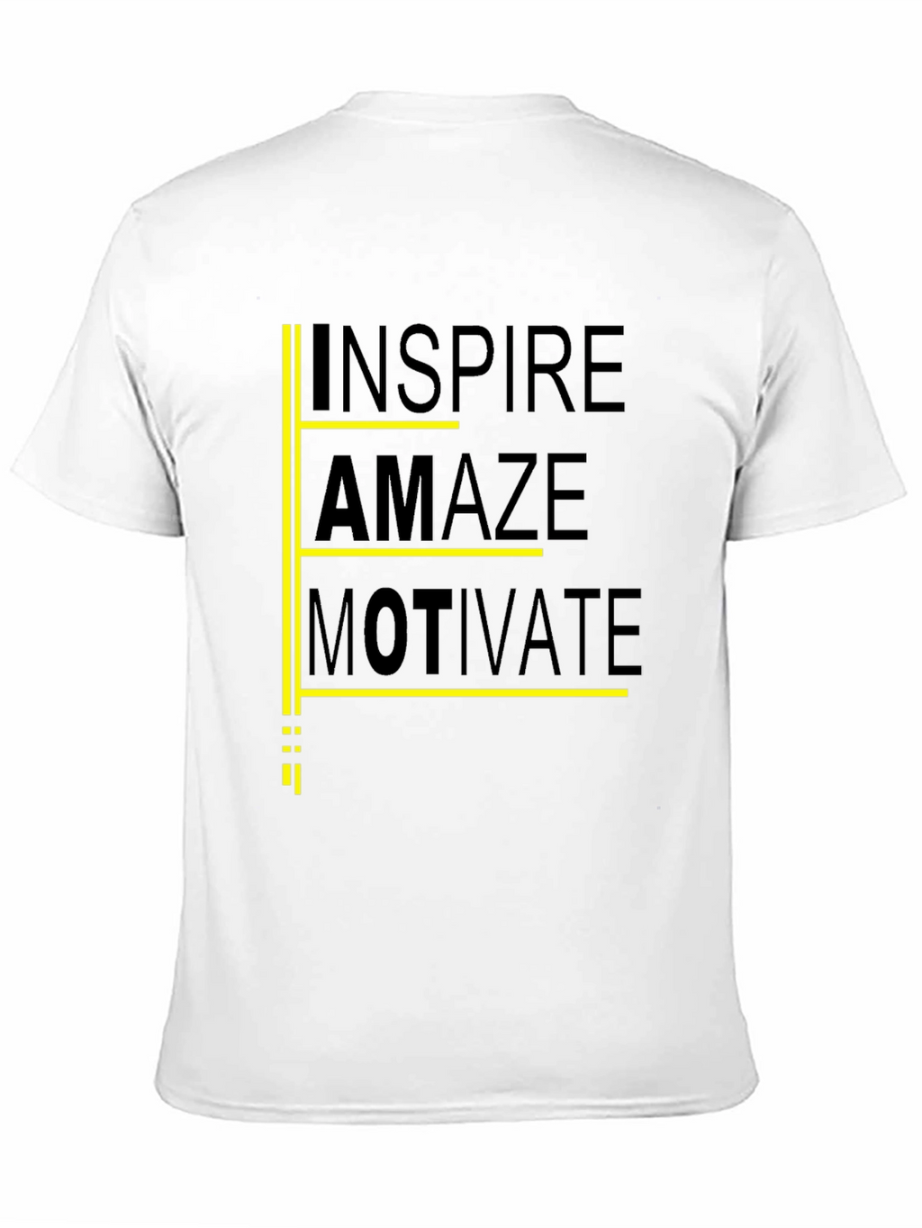 Inspire Amaze Motivate Black Graphic Tee