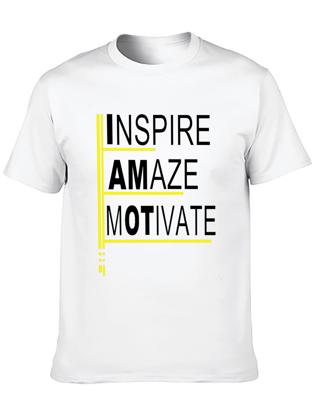 Inspire Amaze Motivate Black Graphic Tee