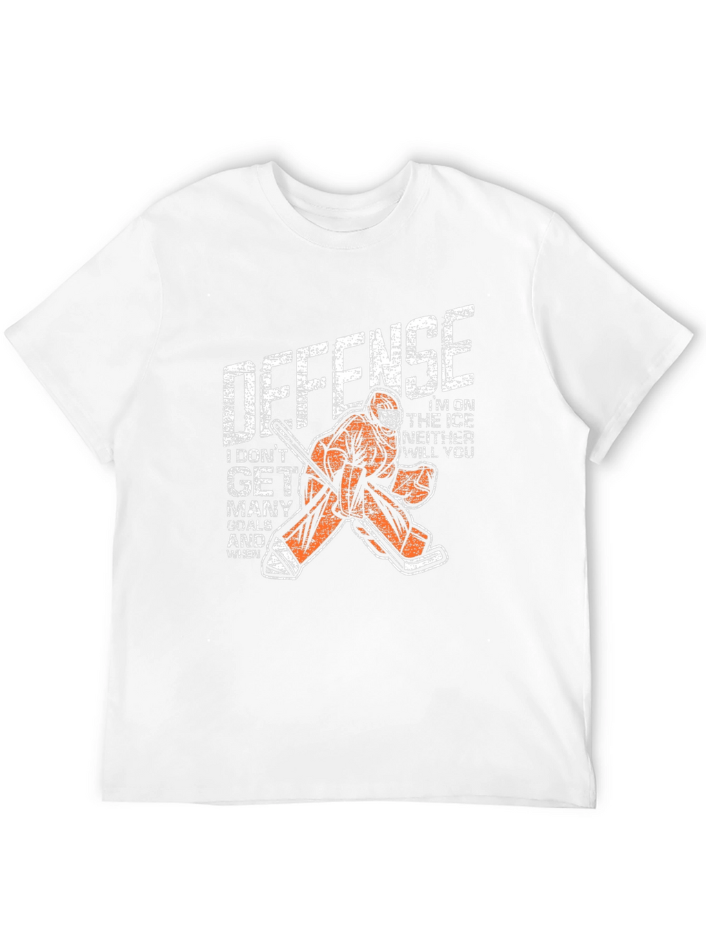 Hockey Goalie Defense Graphic T-Shirt
