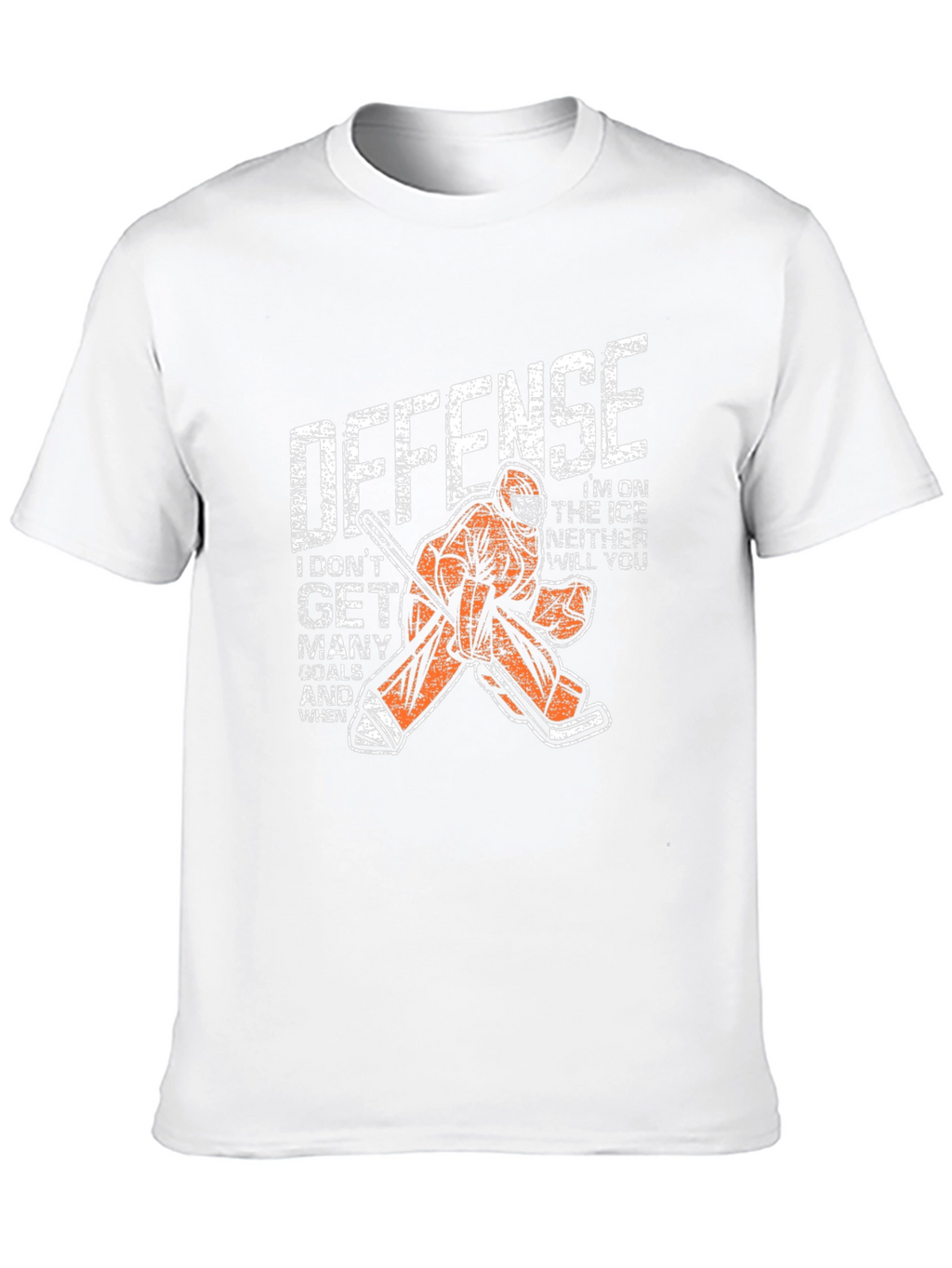 Hockey Goalie Defense Graphic T-Shirt