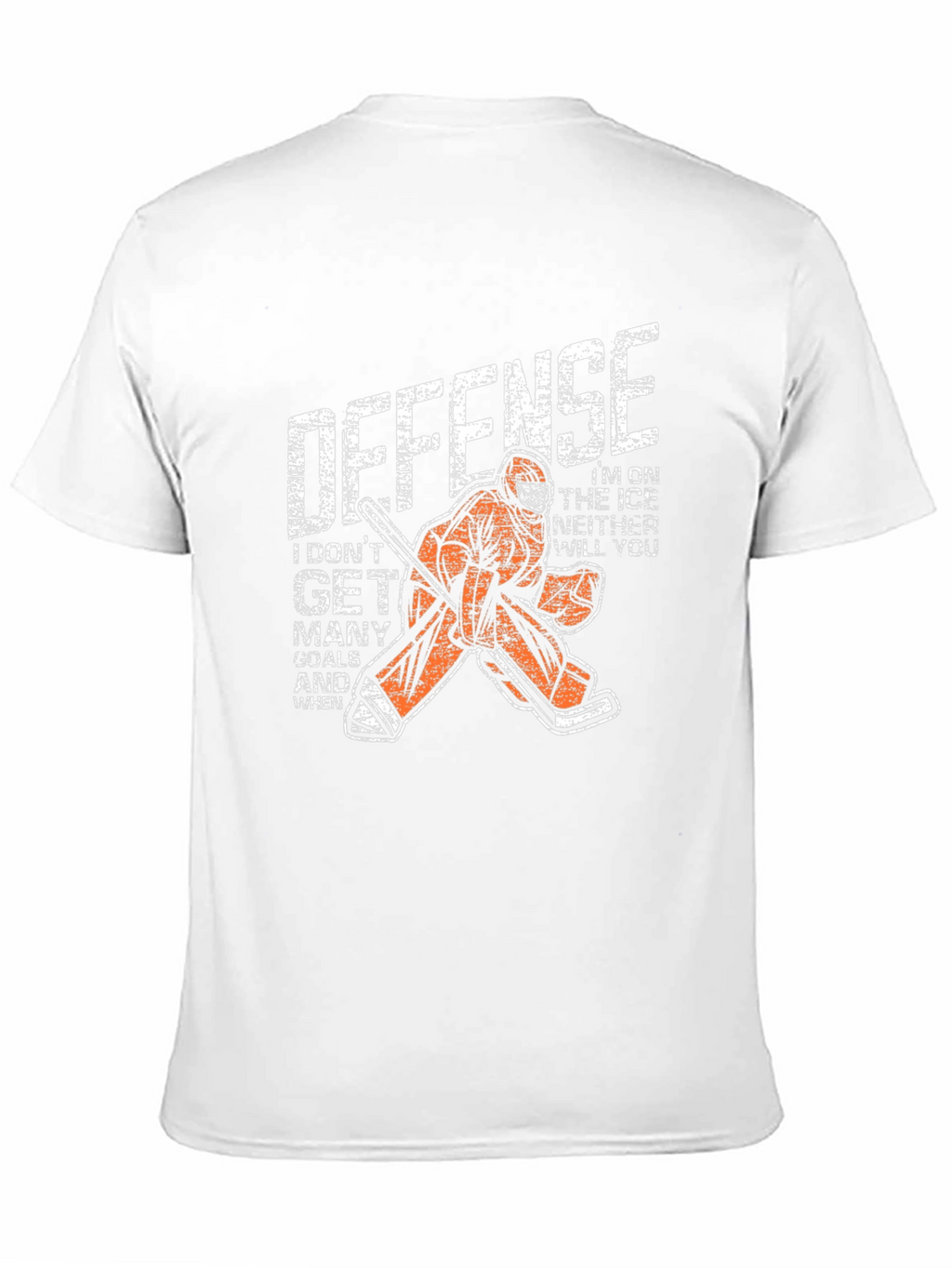 Hockey Goalie Defense Graphic T-Shirt