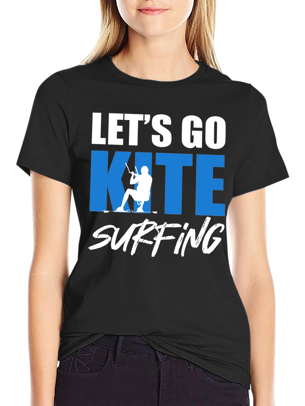 Lets Go Kite Surfing Graphic T-Shirt