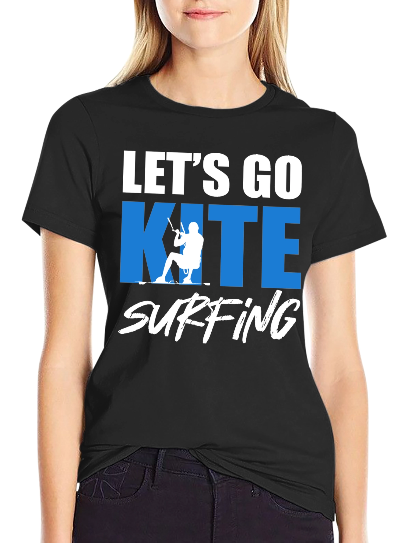 Lets Go Kite Surfing Graphic T-Shirt