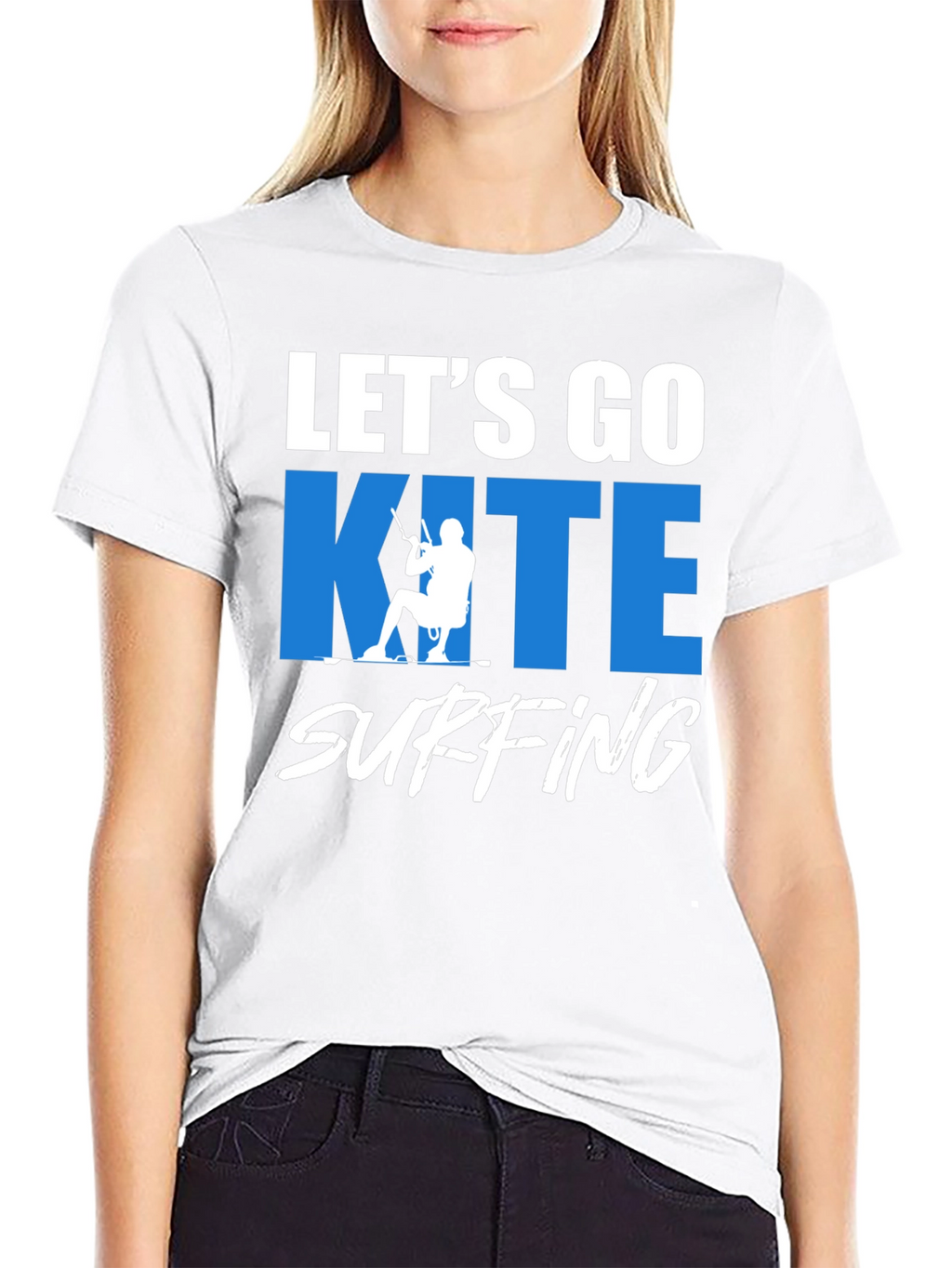 Lets Go Kite Surfing Graphic T-Shirt