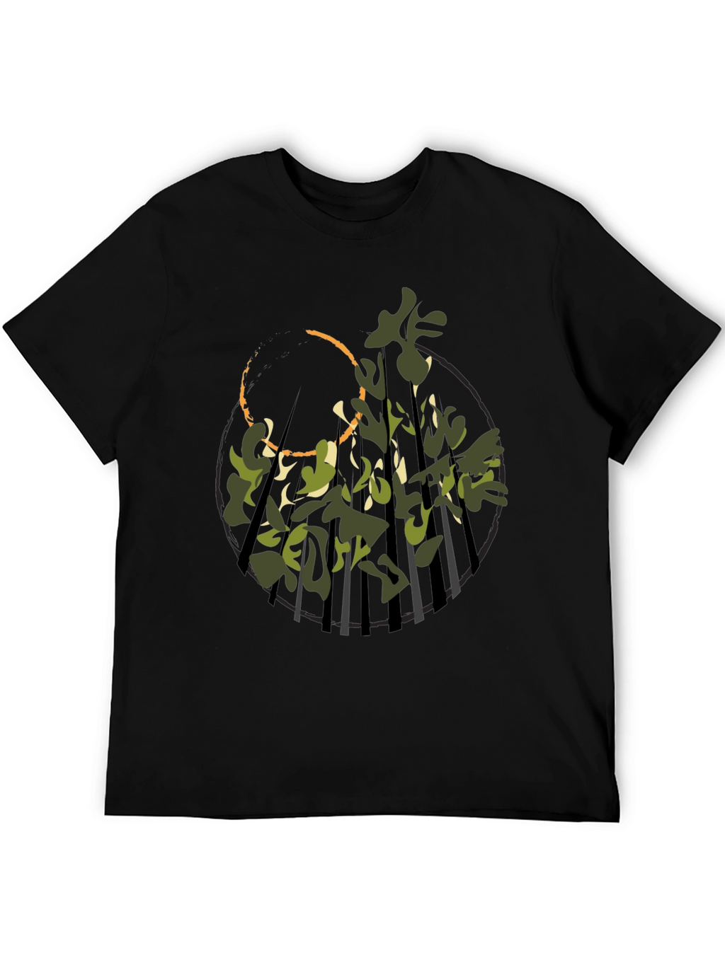 Nature Camo Graphic Tee - Modern Streetwear
