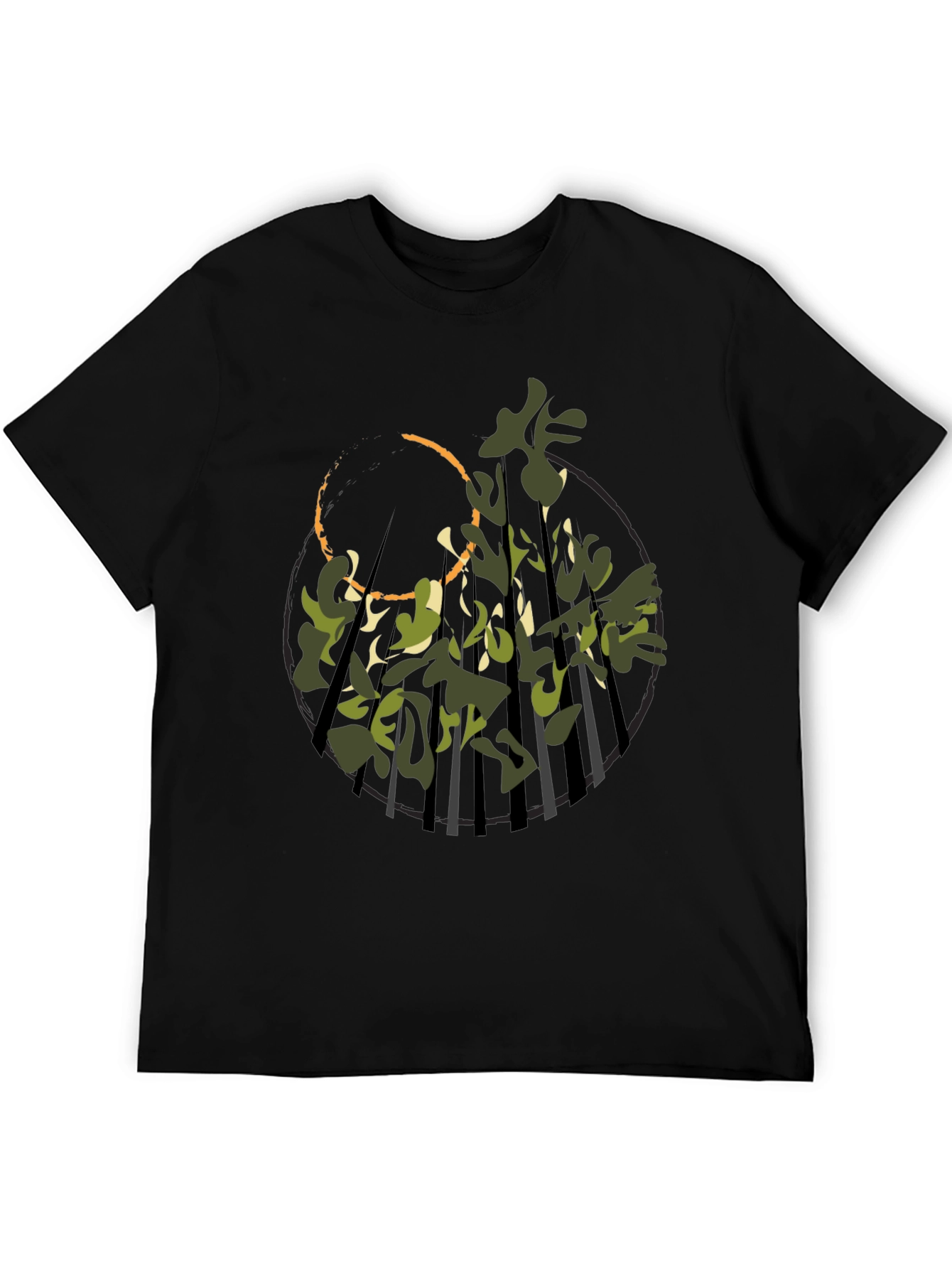 Nature Camo Graphic Tee - Modern Streetwear