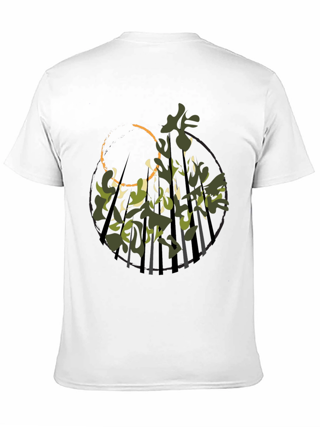 Nature Camo Graphic Tee - Modern Streetwear