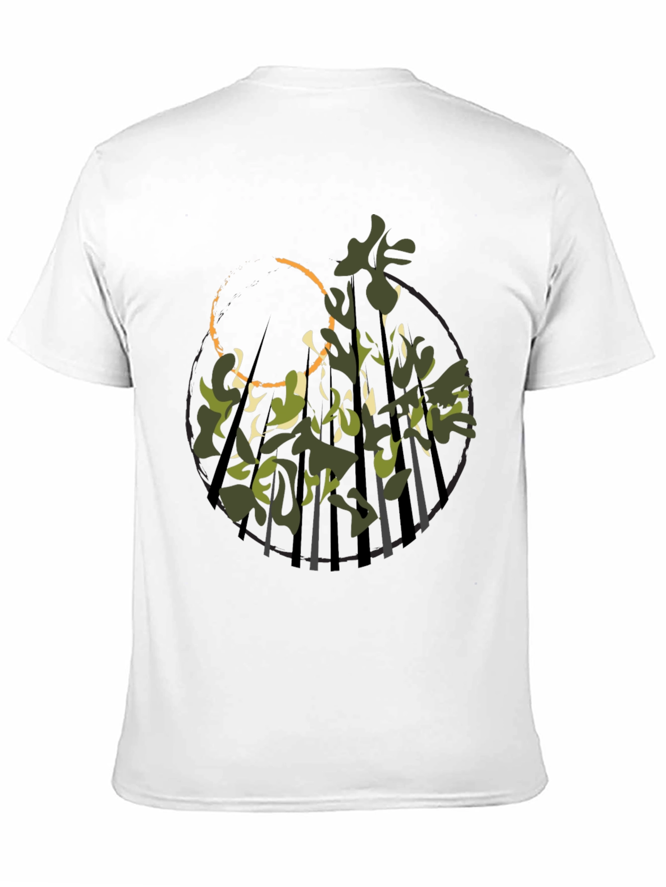Nature Camo Graphic Tee - Modern Streetwear
